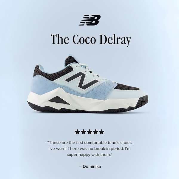 tennis shoes, athletic shoes, sneakers, sports shoes, running shoes, court shoes, training shoes, social proof, minimalist, trustworthy, blue, neutral